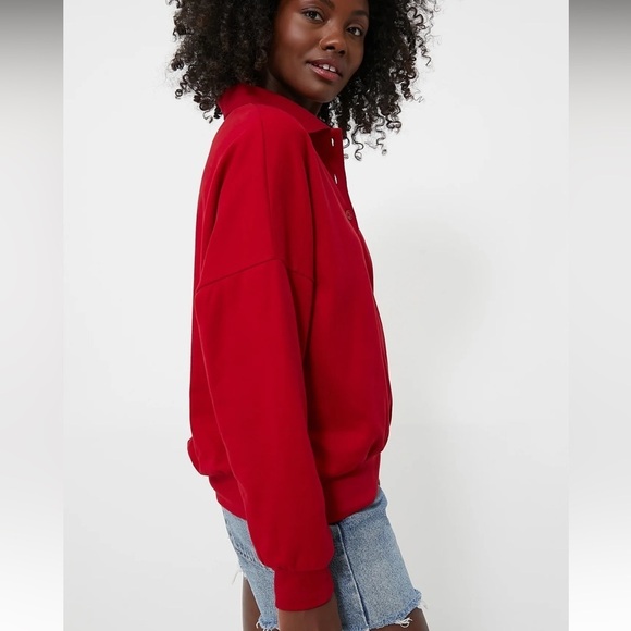 Tuckernuck POMANDER PLACE Red Bode Polo Sweatshirt size large - Picture 3 of 12